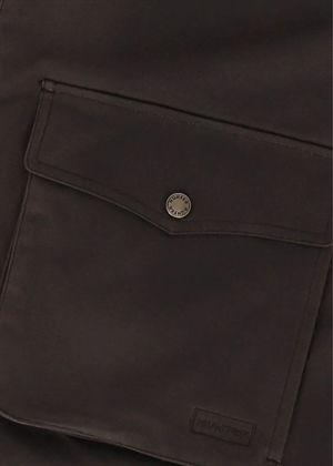 Duggan oversized waxed jakke Chocolate Brown Hunter